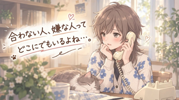 合わない人、嫌な人ってどこにでもいるよね。