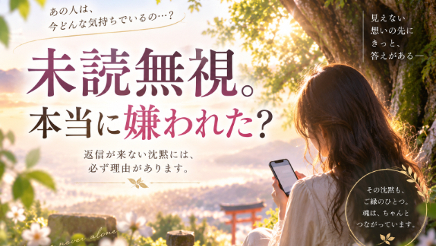 未読無視＝嫌われた、とは限りません。