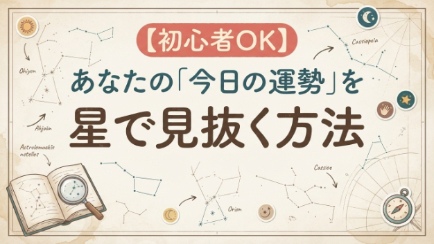 【初心者OK】あなたの「今日の運勢」を星で見抜く方法