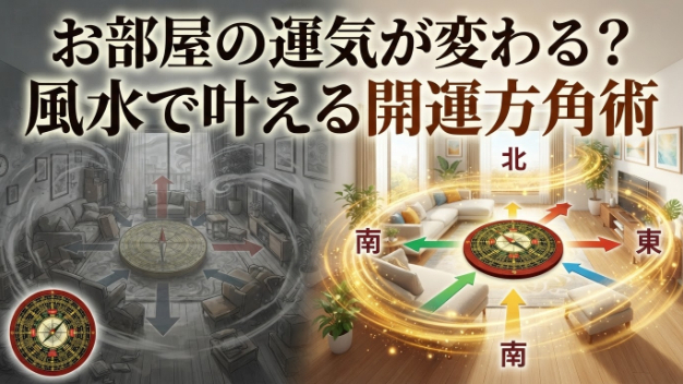 お部屋の運気が変わる？風水で叶える開運方角術