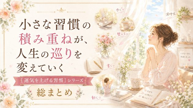 小さな習慣の積み重ねが、人生の巡りを変えていく[運気を上げる習慣]シリーズ 総まとめ