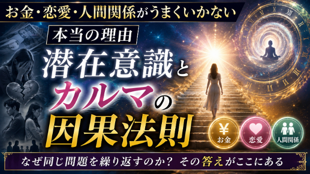 お金・恋愛・人間関係がうまくいかない本当の理由｜潜在意識とカルマの因果法則