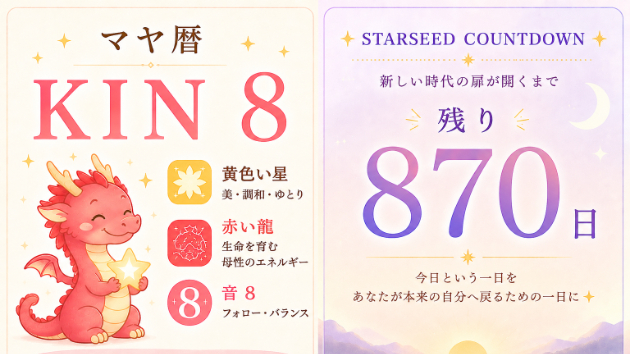 K8　自然体のあなたに戻ることで 美しさと調和が広がる日🌟
