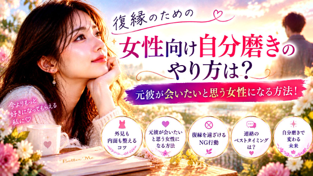 復縁のための女性向け自分磨きのやり方は？元彼が会いたいと思う女性になる方法！