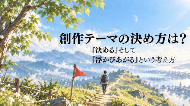 創作テーマの決め方は？『決める』そして『浮かびあがる』という考え方