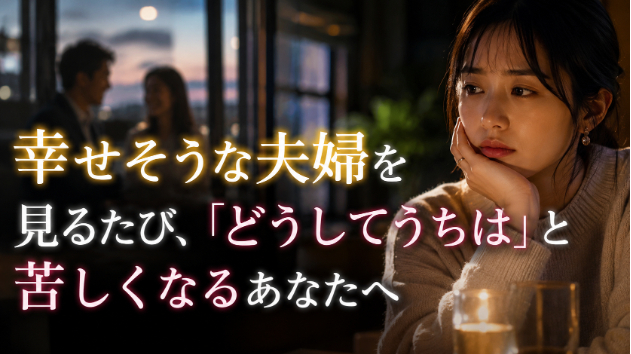 霊視鑑定・ 幸せそうな夫婦を見るたび、「どうしてうちは」と苦しくなるあなたへ　💗