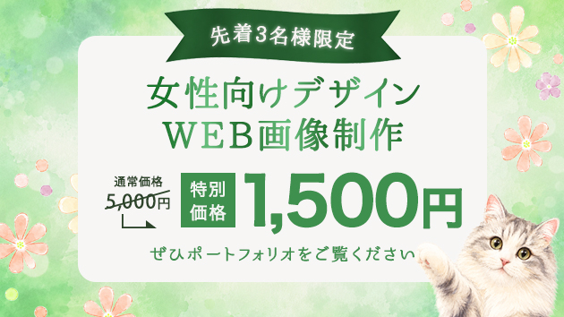 先着3名様限定の特別価格キャンペーン実施中！ 