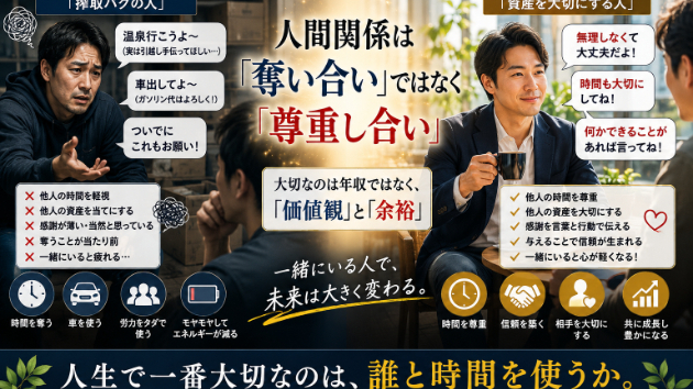 一緒にいると疲れる人と、心地良い人の違い？？
