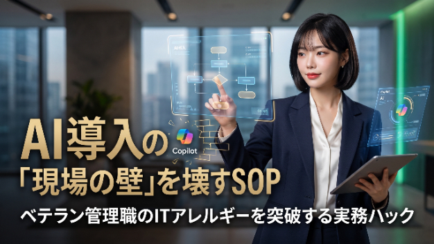 【現役100名マネージャー直伝】「AIを入れたのに誰も使わない」現場の泥臭い反発をハックするSOP構築法
