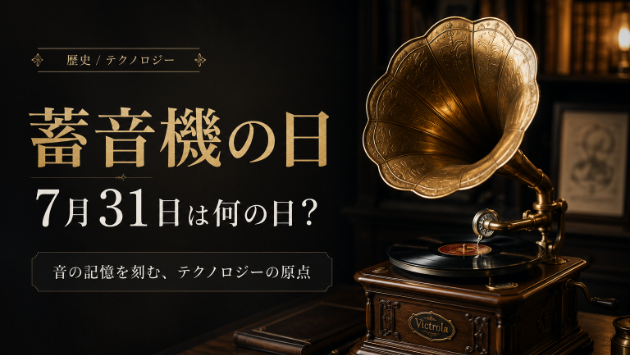 【7月31日は何の日？】～蓄音機の日～