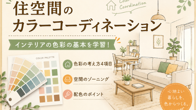 本日の学習ブログ｜住空間のカラーコーディネーションを学びました！