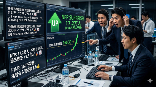 ​🇺🇸 爆速サプライズ！米雇用統計とドル円の攻防戦 🇯🇵