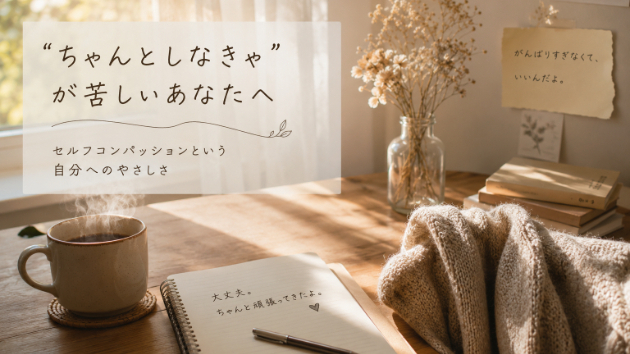 「ちゃんとしなきゃ」が苦しいあなたへ　──セルフコンパッションという“自分へのやさしさ”