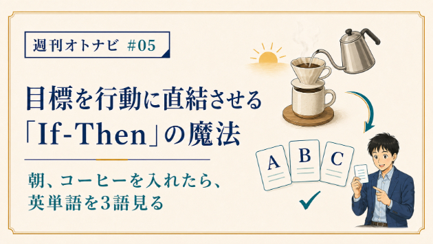 目標を行動に直結させる「If-Then」の魔法