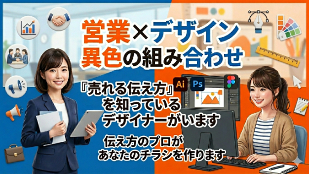 営業職からチラシデザイナーへ　〜私がデザインの仕事を始めた訳〜