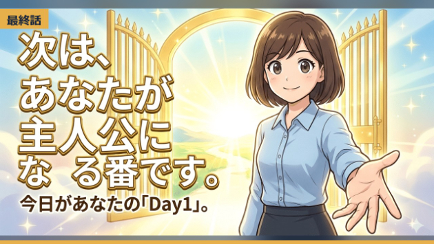 【マンガ完結】次は、あなたが主人公になる番です。今日があなたの「Day 1」
