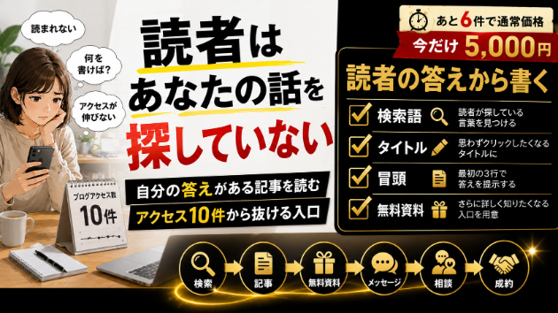 【副業初心者】あなたの記事が読まれない理由｜読者は《あなたの話》ではなく《自分の答え》を探している