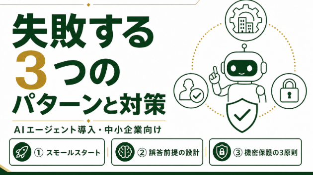 中小企業のAIエージェント導入｜失敗する3つのパターンと対策・始め方