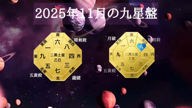 九星気学２０２５年１１月八白土星の運勢！