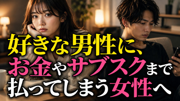 霊視・好きな男性に、お金やサブスクまで払ってしまうあなたへ　💗