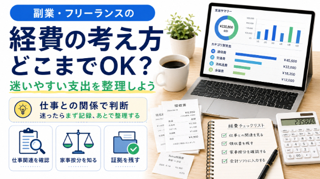副業・フリーランスの経費の考え方、どこまでOK？