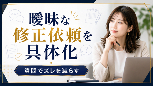 曖昧な修正依頼を具体化する質問術
