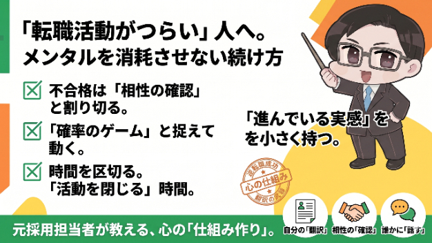 転職活動がつらい。それでも消耗しないための考え方 転職活動中のメンタルを保つために
