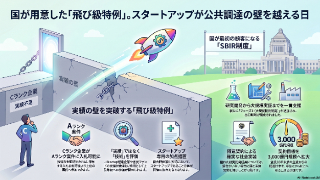 【第2回】国が用意した「飛び級特例」。スタートアップが公共調達の壁を越える日