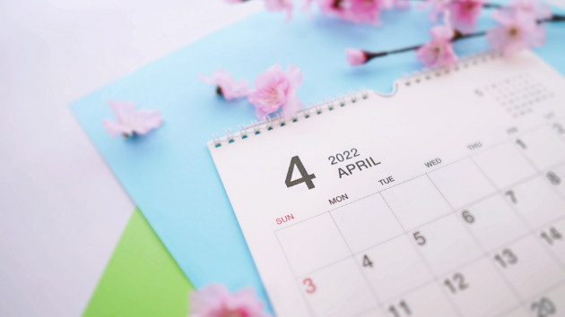 4月後半のスケジュール
