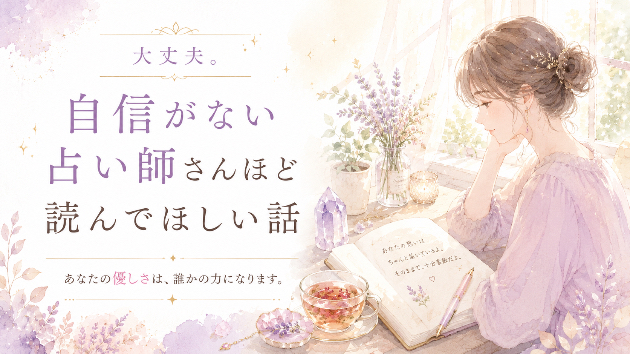 自分に自信がない占い師さんほど読んでほしい話