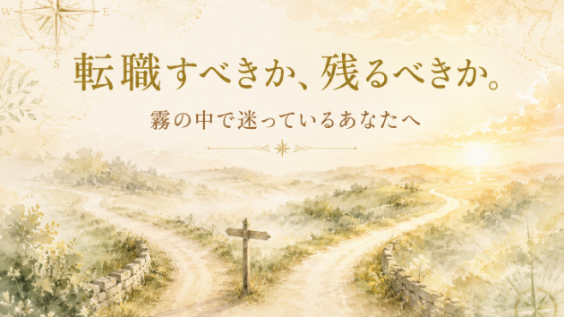 転職すべきか、残るべきか。霧の中で迷っているあなたへ