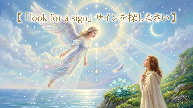 「look for a sign」サインを探しなさい🔍✨