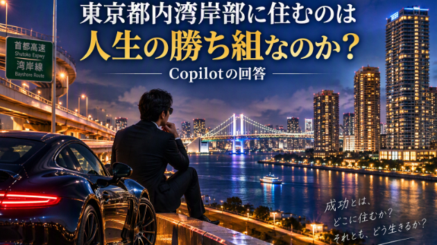東京都内湾岸部に住むのは人生の勝ち組なのか？　 Copilotの回答