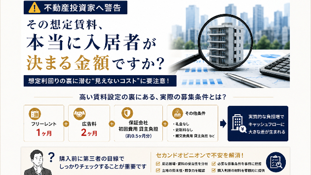 【不動産投資家へ警告】その想定賃料、本当に入居者が決まる金額ですか？
