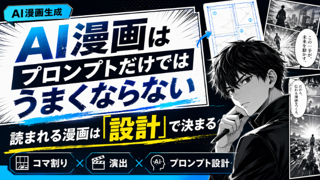 AI漫画は、プロンプトだけではうまくならない。大事なのは「漫画として読める設計」です