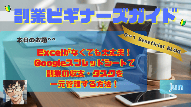 Excelがなくても大丈夫！Googleスプレッドシートで副業の収支・タスクを一元管理する方法！