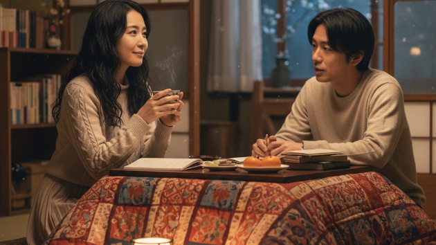 こたつで語る未来が本音か幻想か