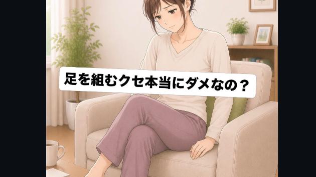 足組みで骨盤は本当にゆがむ？理学療法士が解説