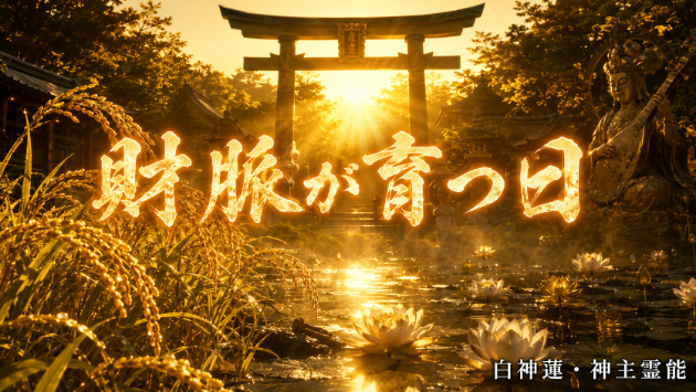 大安＋一粒万倍日に、お金が動き出す人がいる。神言霊視が視る、弁財天の財脈が開く日の話【金運・弁財天】