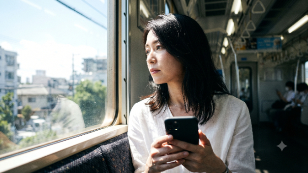 冷房の効いた電車、彼のLINEを開けないまま