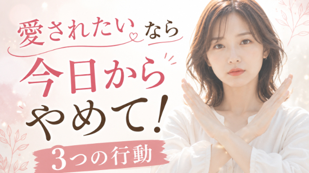 愛されたいなら今日からやめて！3つの行動
