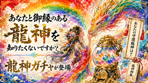 あなたと御縁のある龍神を知りたくないですか？｜龍神ガチャが登場
