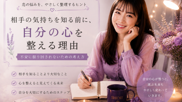 相手の気持ちを知る前に、自分の心を整える理由