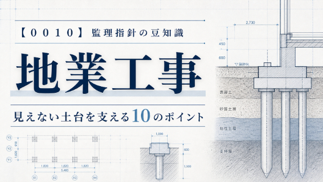 【００１０_地業工事】公共建築工事・改修工事　監理指針の豆知識♪