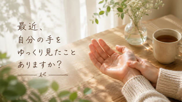 最近、自分の手をゆっくり見たことがありますか？