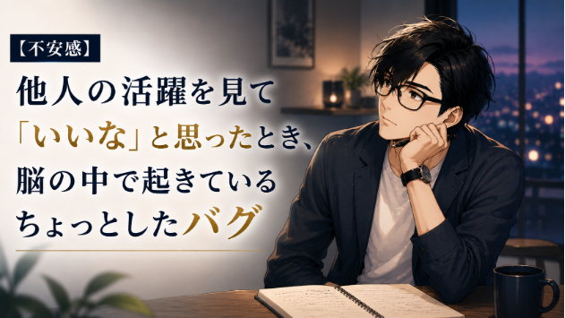 【不安感】他人の活躍を見て「いいな」と思ったとき、脳の中で起きているちょっとしたバグ