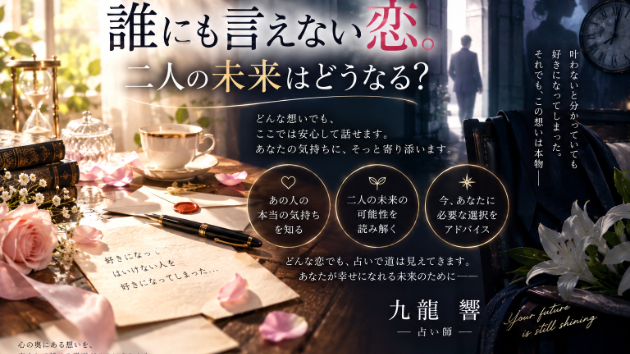 「誰にも言えない恋。二人の未来はどうなる？」