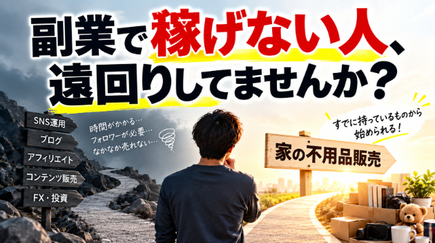 【副業で稼げない人へ】その副業、最初の1円まで遠回りしていませんか？