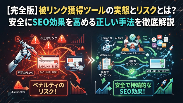 【完全版】被リンク獲得ツールの実態とリスクとは？安全にSEO効果を高める正しい手法を徹底解説