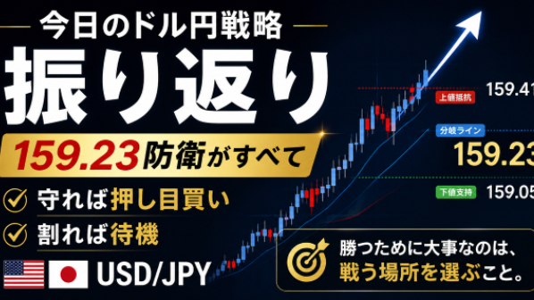 【5月27日｜ドル円159.23防衛戦】朝戦略の振り返り